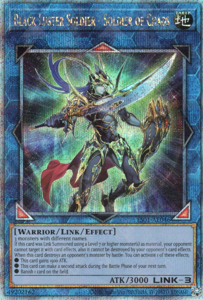 ES01-AE046 Black Luster Soldier - Soldier of Chaos (QCSR) (Status A)