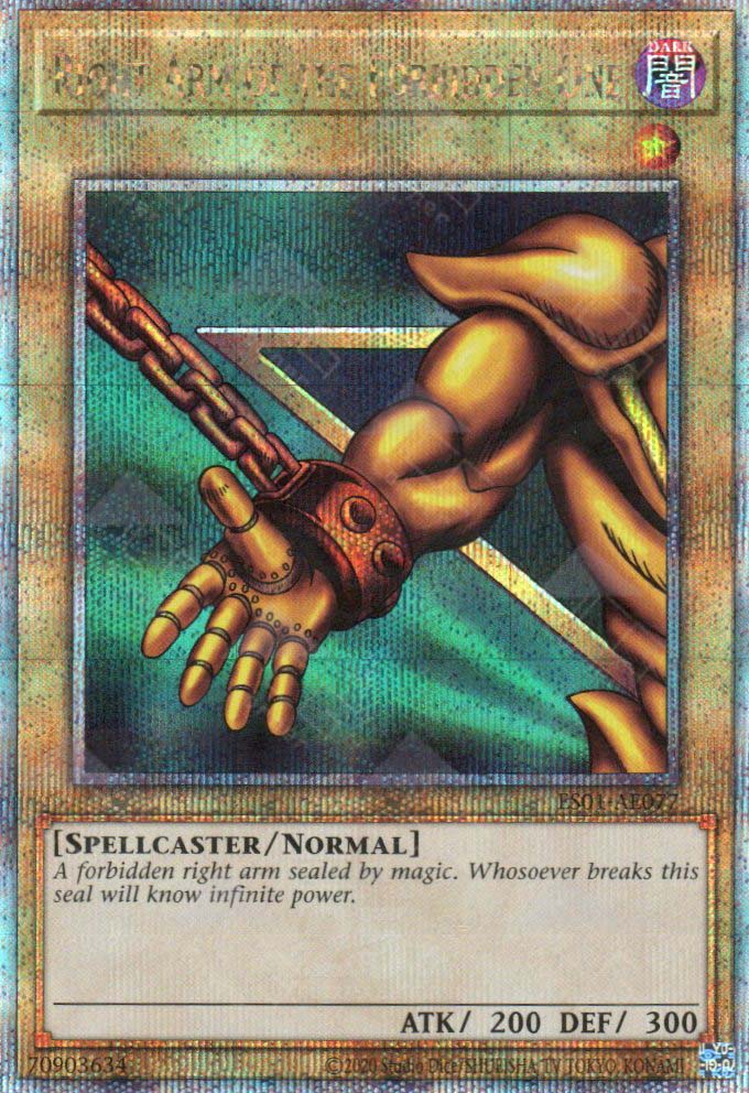 ES01-AE077 Right Arm of the Forbidden One (QCSR) (Status A)