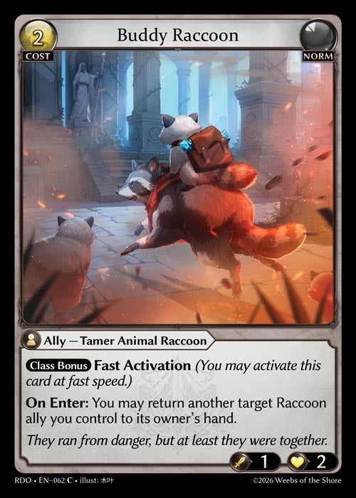 RDO-062 Foil-Buddy Raccoon (Common)
