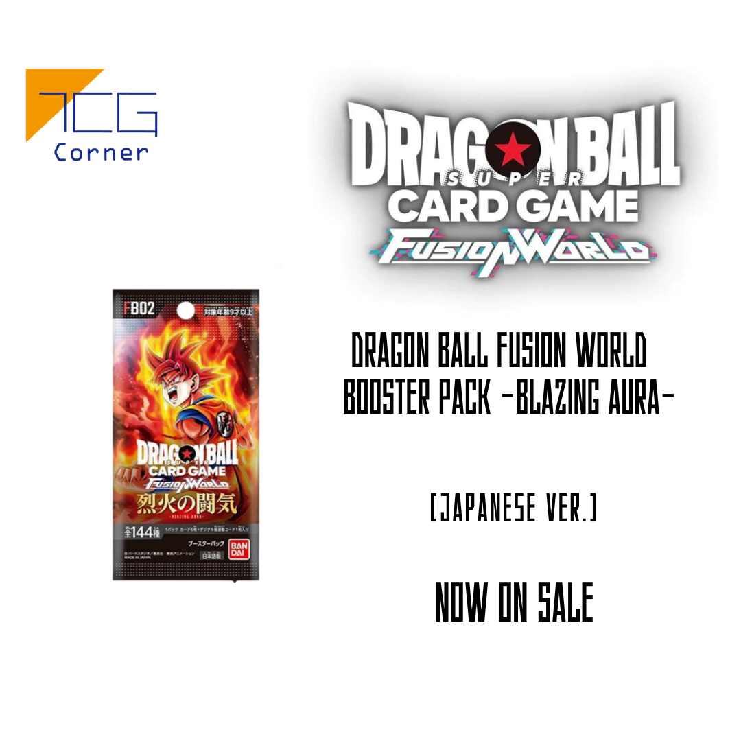 Dragon Ball Fusion World -BLAZING AURA- FB02 Booster Japanese TCG Corner Dragon Ball Fusion World -BLAZING AURA- FB02 Booster Japanese TCG Corner