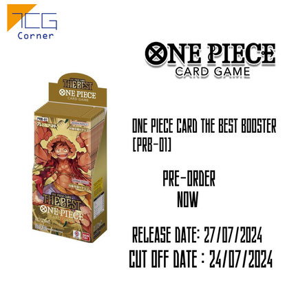 One Piece Card PRB-01-The Best Booster PRB01 Japanese  Pre-Order