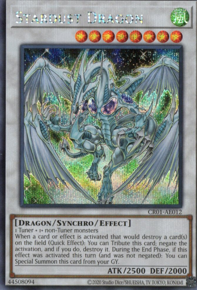 CR01-AE012 Stardust Dragon (SER)