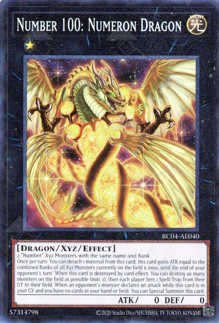 RC04-AE040 Number 100: Numeron Dragon (CR)