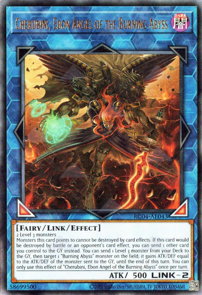 RC04-AE043 Cherubini, Ebon Angel of the Burning Abyss (UL)