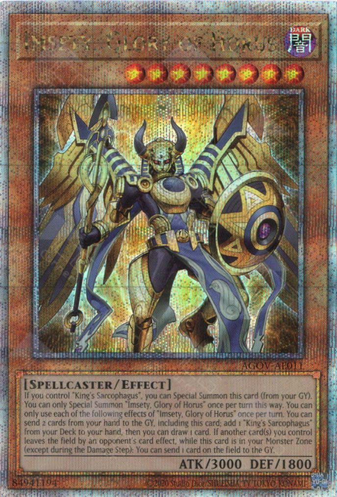 AGOV-AE011 Imsety, Glory of Horus (QCSR) – TCG Corner