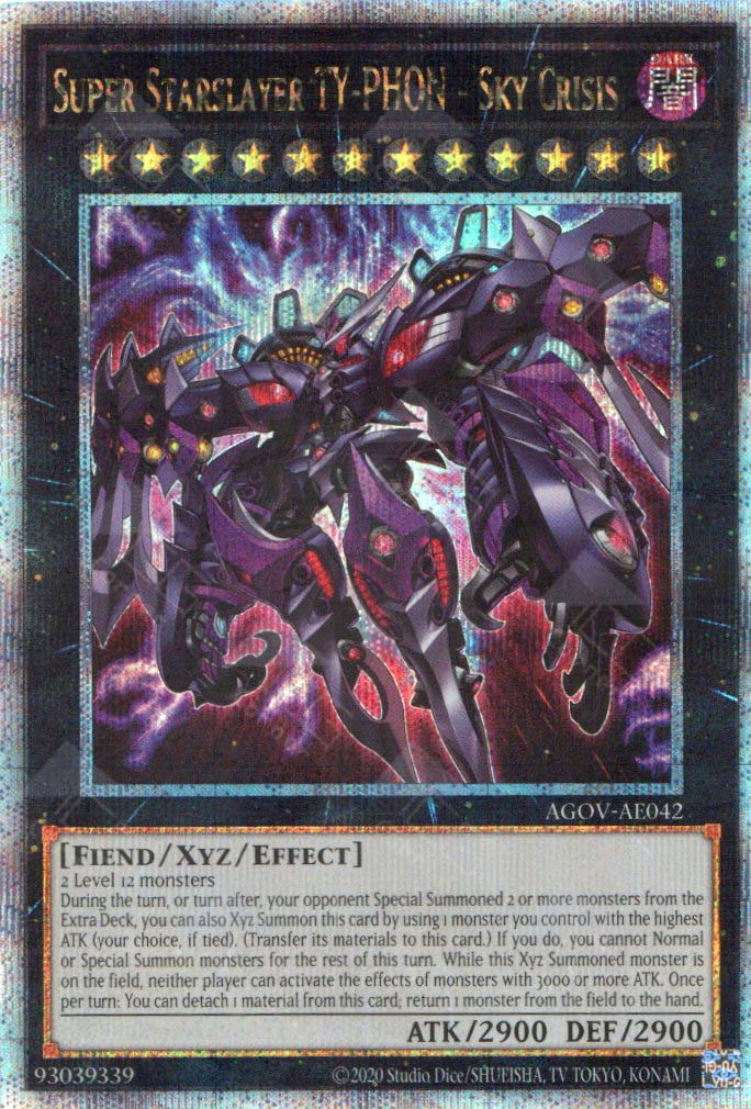 Yugioh Toon Deck Yu-Gi-Oh! TCG Super Starslayer Ty-Phon - Ultra Rare Asia English Card From Age Of Overlord (AGOV-AE042) Yugioh Ghost Rare Yugioh Toon Deck Yu-Gi-Oh! TCG Super Starslayer Ty-Phon - Ultra Rare Asia English Card From Age Of Overlord (AGOV-AE042) Yugioh Ghost Rare