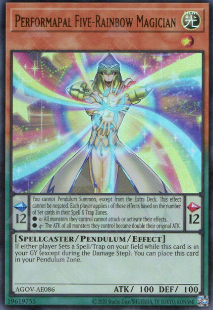 AGOV-AE086 Performapal Five-Rainbow Magician (UR)