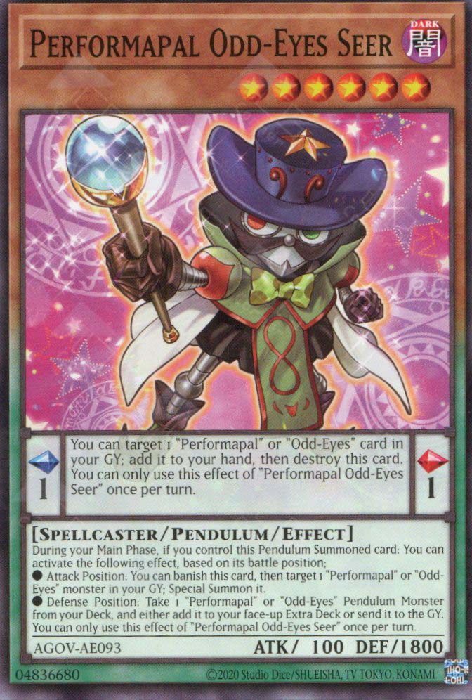 AGOV-AE093 Performapal Odd-Eyes Seer (N)