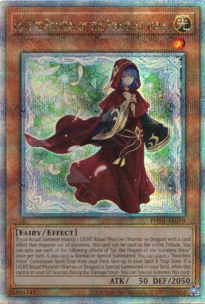 PHNI-AE019 Lo, the Prayers of the Voiceless Voice (QCSR) (Status B)