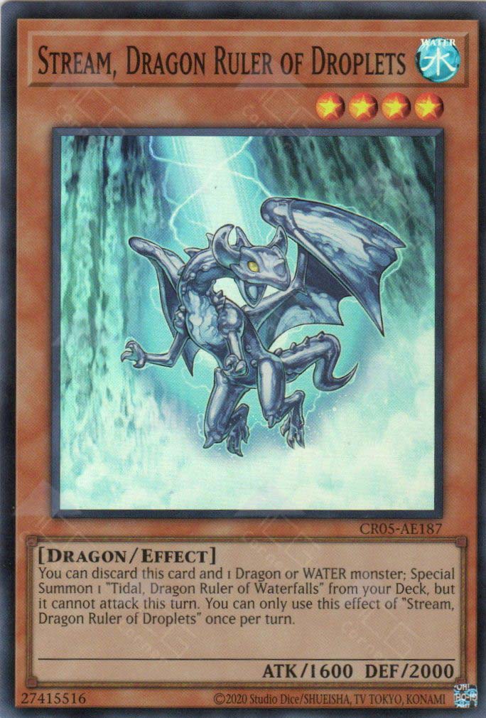 CR05-AE187 Stream, Dragon Ruler of Droplets (SR)