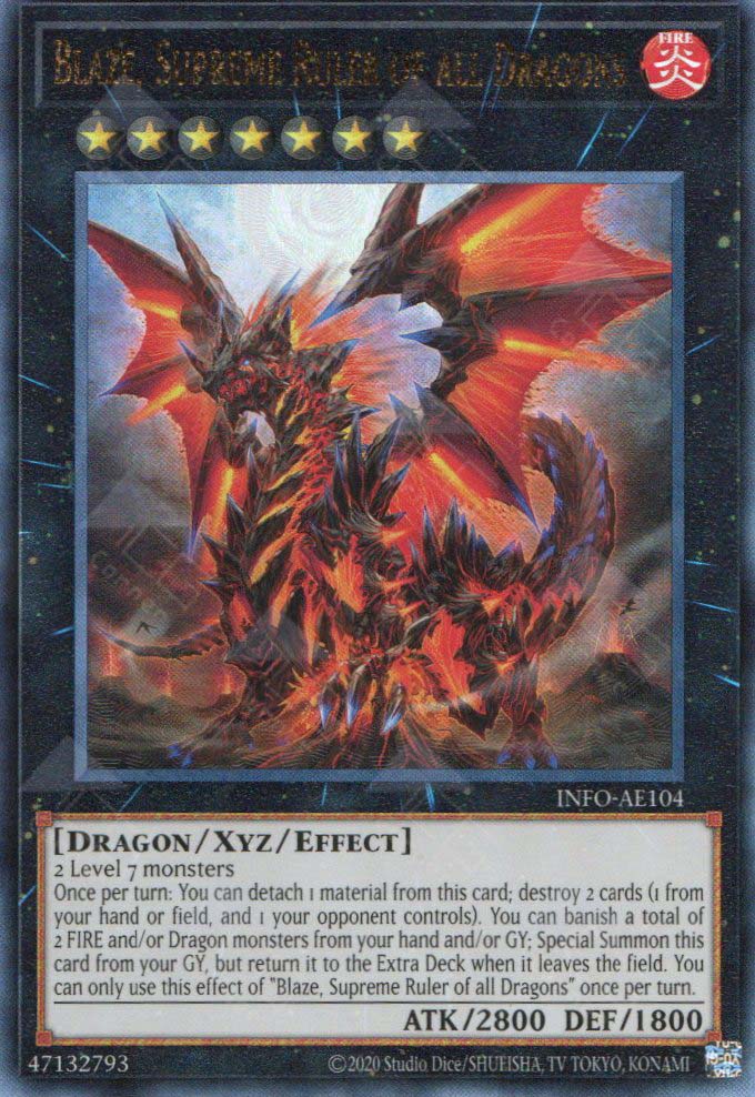 INFO-AE104 Blaze, Supreme Ruler of all Dragons (UL) – TCG Corner
