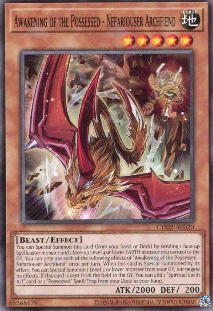 CH02-AE020 Awakening of the Possessed - Nefariouser Archfiend (N)