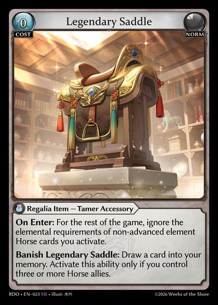 RDO-023 Legendary Saddle (Super Rare)