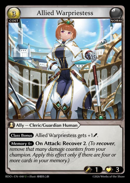 RDO-040 Allied Warpriestess (Uncommon)