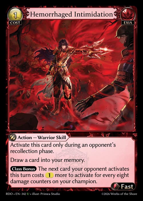 RDO-342 Hemorrhaged Intimidation (Uncommon)
