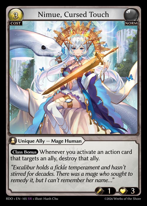 RDO-105 Nimue, Cursed Touch (Super Rare)