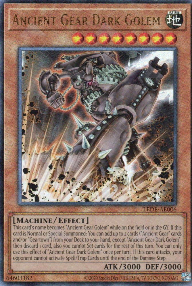 LEDE-AE006 Ancient Gear Dark Golem (UL)