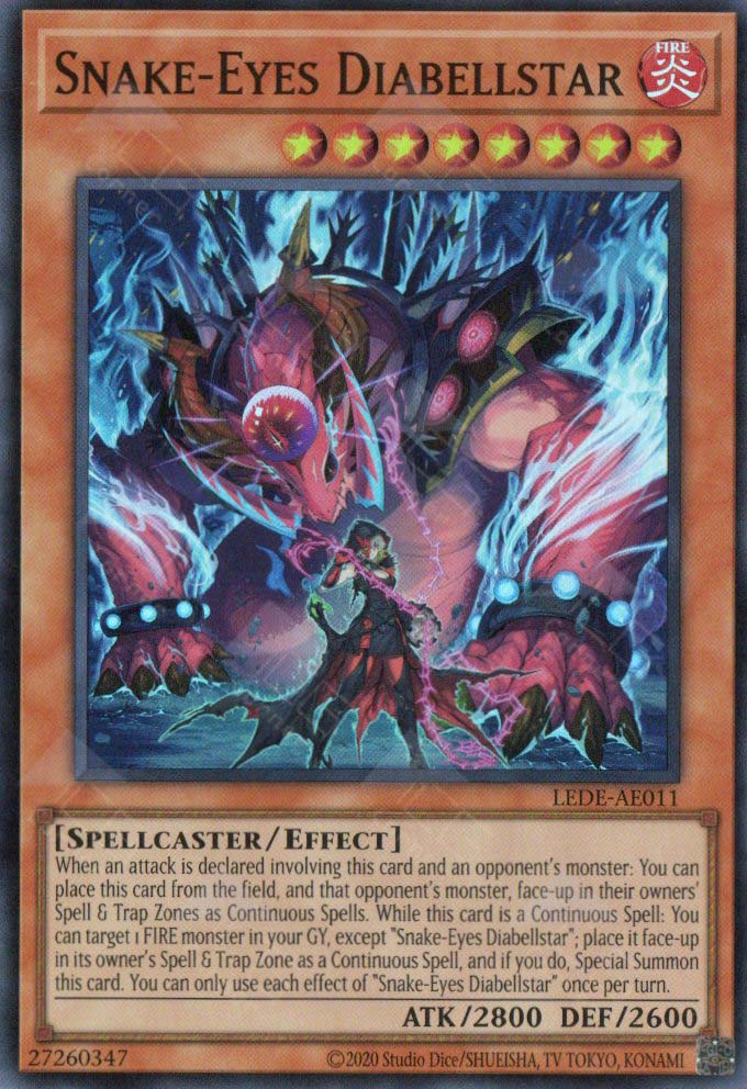 LEDE-AE011 Snake-Eyes Diabellstar (SR)