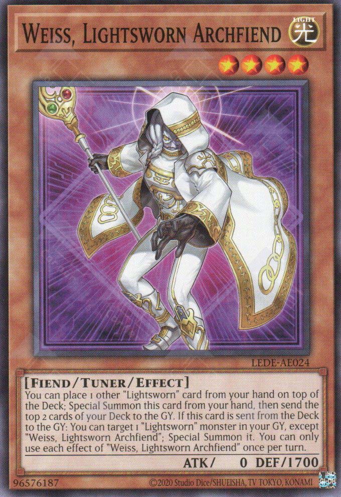 LEDE-AE024 Weiss, Lightsworn Archfiend (N)