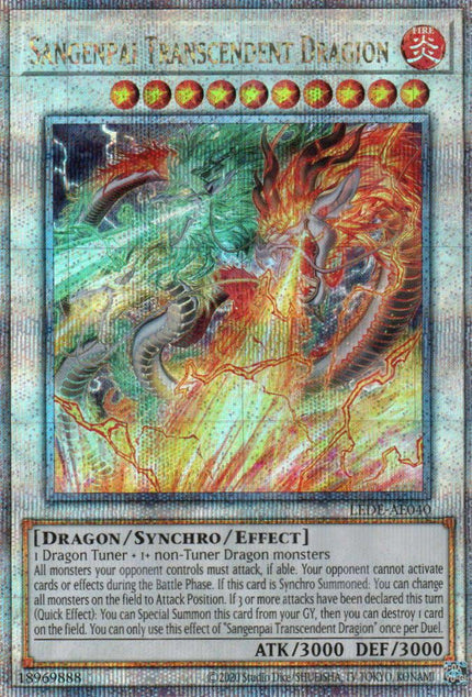 LEDE-AE040 Sangenpai Transcendent Dragion (QCSR)