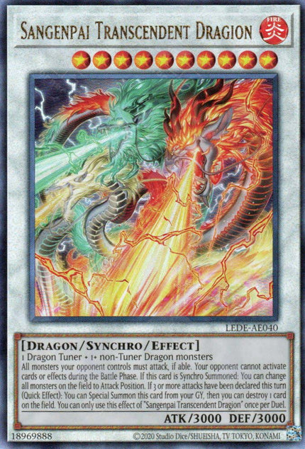 LEDE-AE040 Sangenpai Transcendent Dragion (SER)