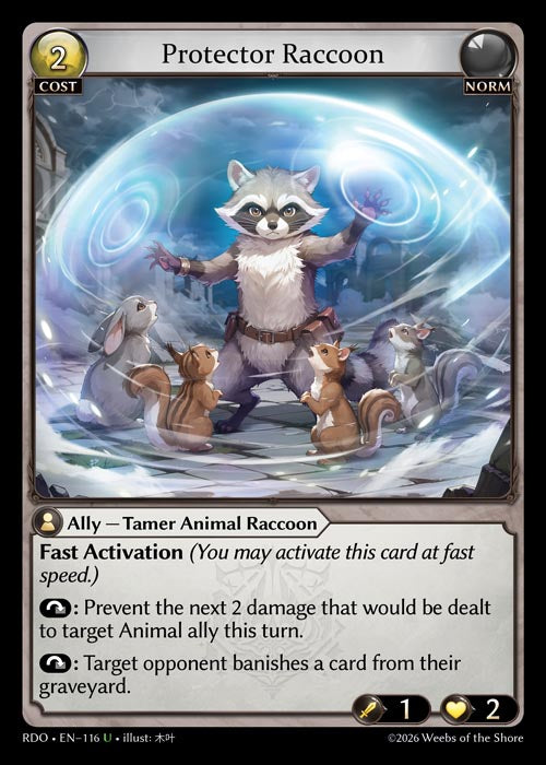 RDO-116 Protector Raccoon (Uncommon)