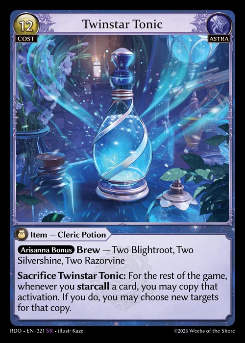 RDO-321 Twinstar Tonic (Super Rare)