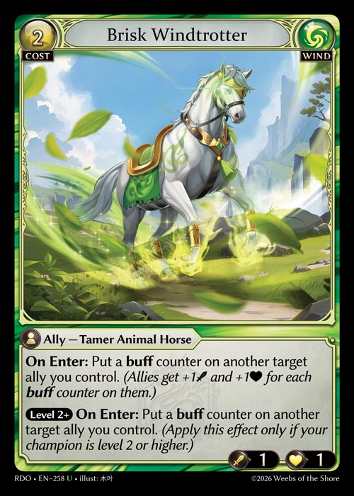 RDO-258 Brisk Windtrotter (Uncommon)