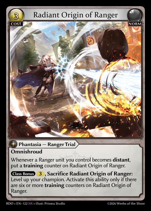 RDO-122 Foil-Radiant Origin of Ranger (Super Rare)