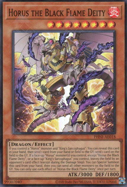 PHNI-AE018 Horus the Black Flame Deity (SR)