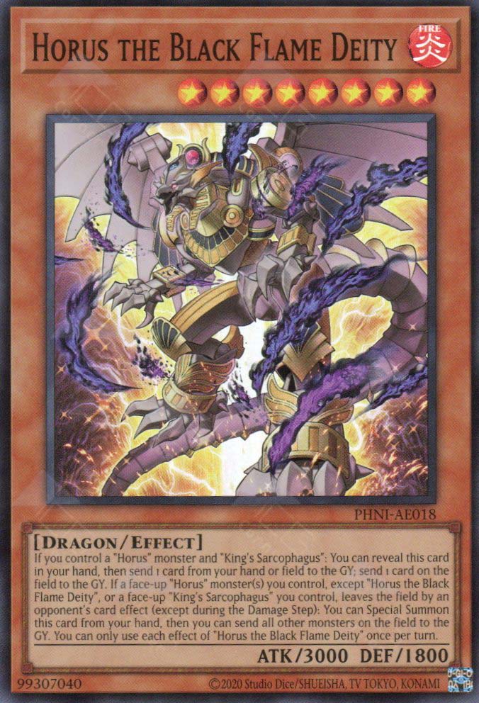 PHNI-AE018 Horus the Black Flame Deity (SR)