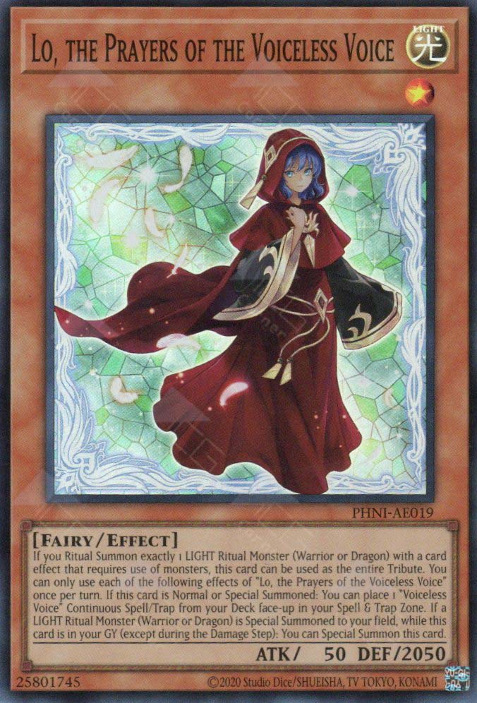 PHNI-AE019 Lo, the Prayers of the Voiceless Voice (SR)