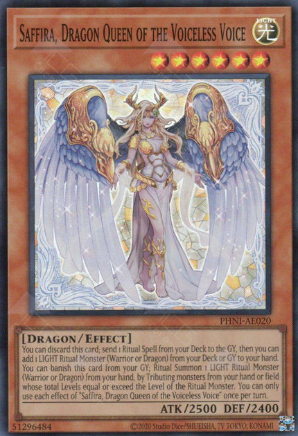 PHNI-AE020 Saffira, Dragon Queen of the Voiceless Voice (SR)