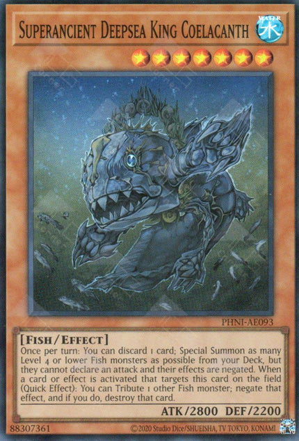 PHNI-AE093 Superancient Deepsea King Coelacanth (SR)