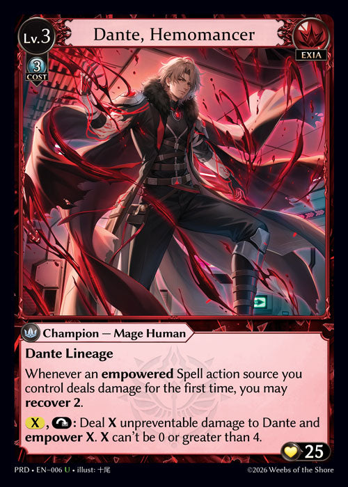 PRD-006 Dante, Hemomancer (U)
