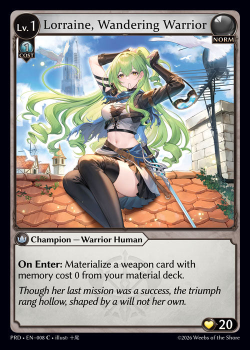 PRD-008 Lorraine, Wandering Warrior (C)