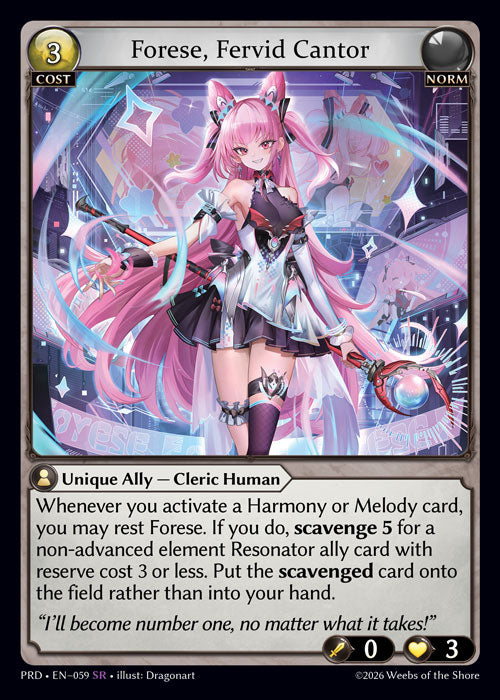 PRD-059 Forese, Fervid Cantor (SR)