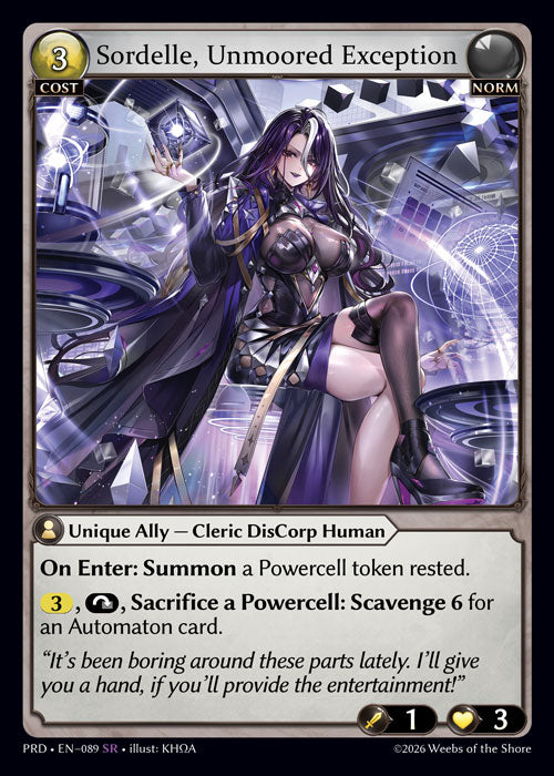 PRD-089 Sordelle, Unmoored Exception (SR)