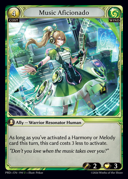 PRD-194 Music Aficionado (U)