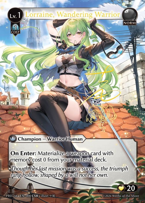 PRD-1st-008 Lorraine, Wandering Warrior (CSR)