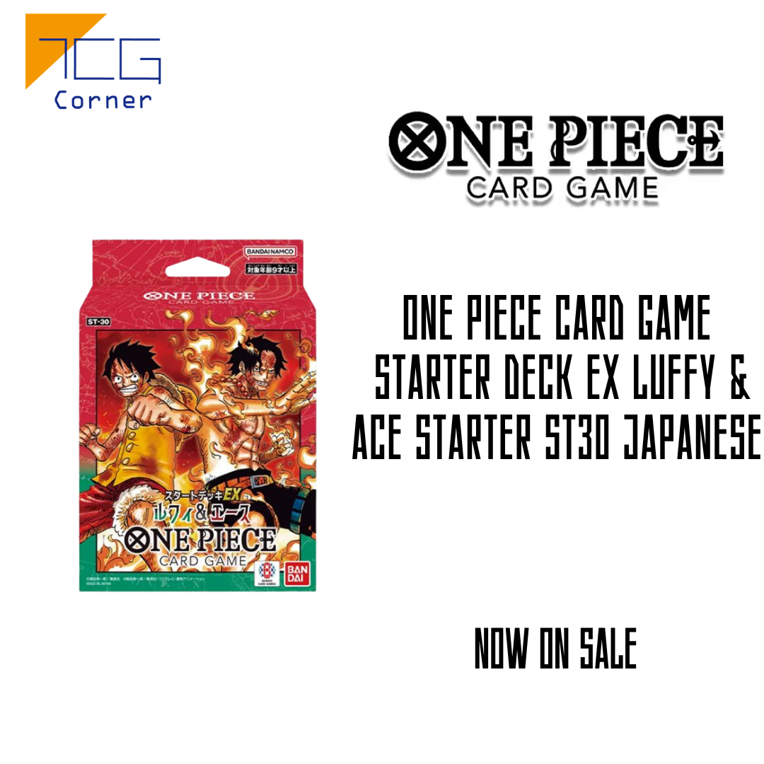 One Piece Card Game STARTER DECK EX Luffy Ace Starter ST30 Japanese one-piece-card-game-starter-deck-ex-luffy-ace-starter-st30-japanese