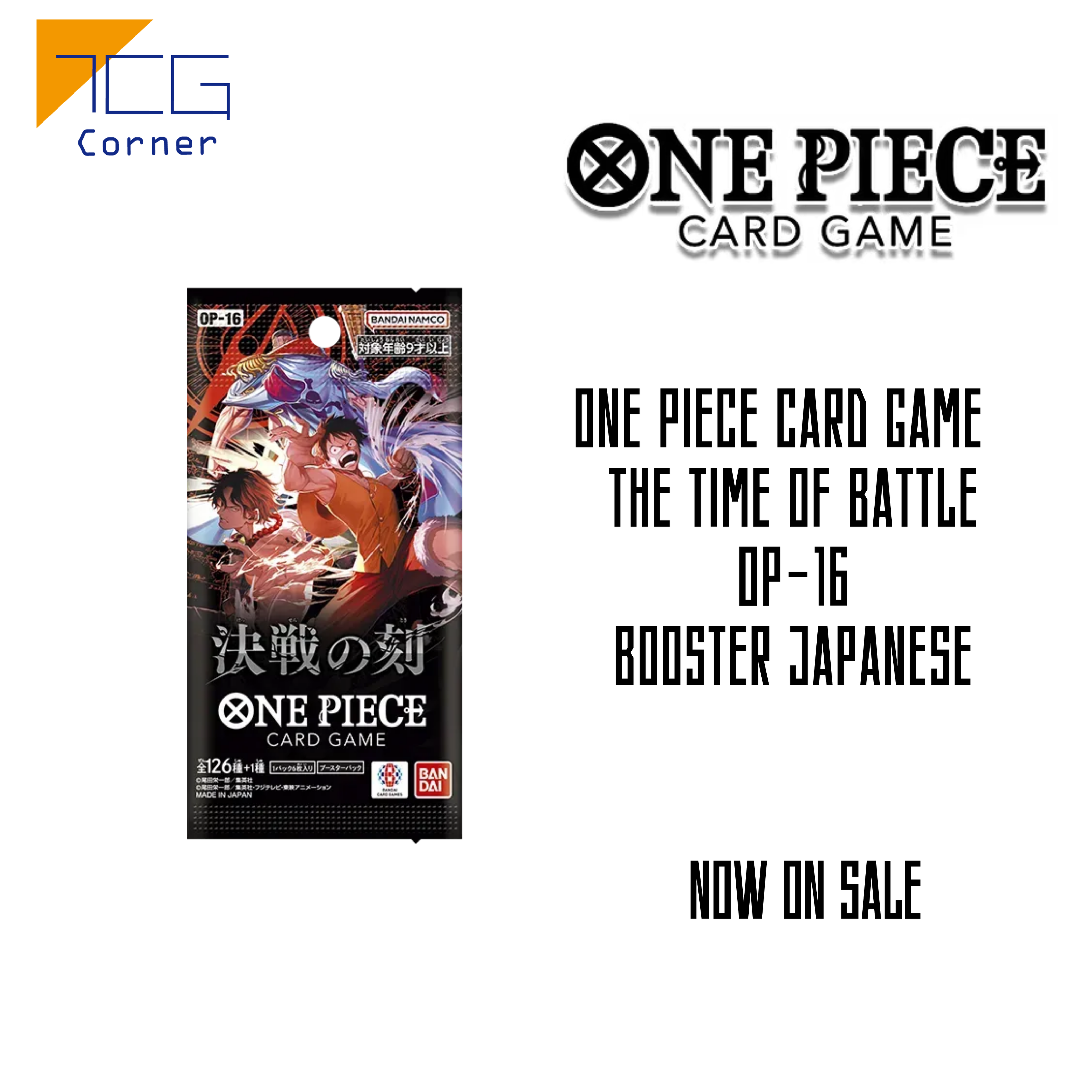 One Piece Card Game THE TIME OF BATTLE OP-16 Booster Japanese – TCG Corner