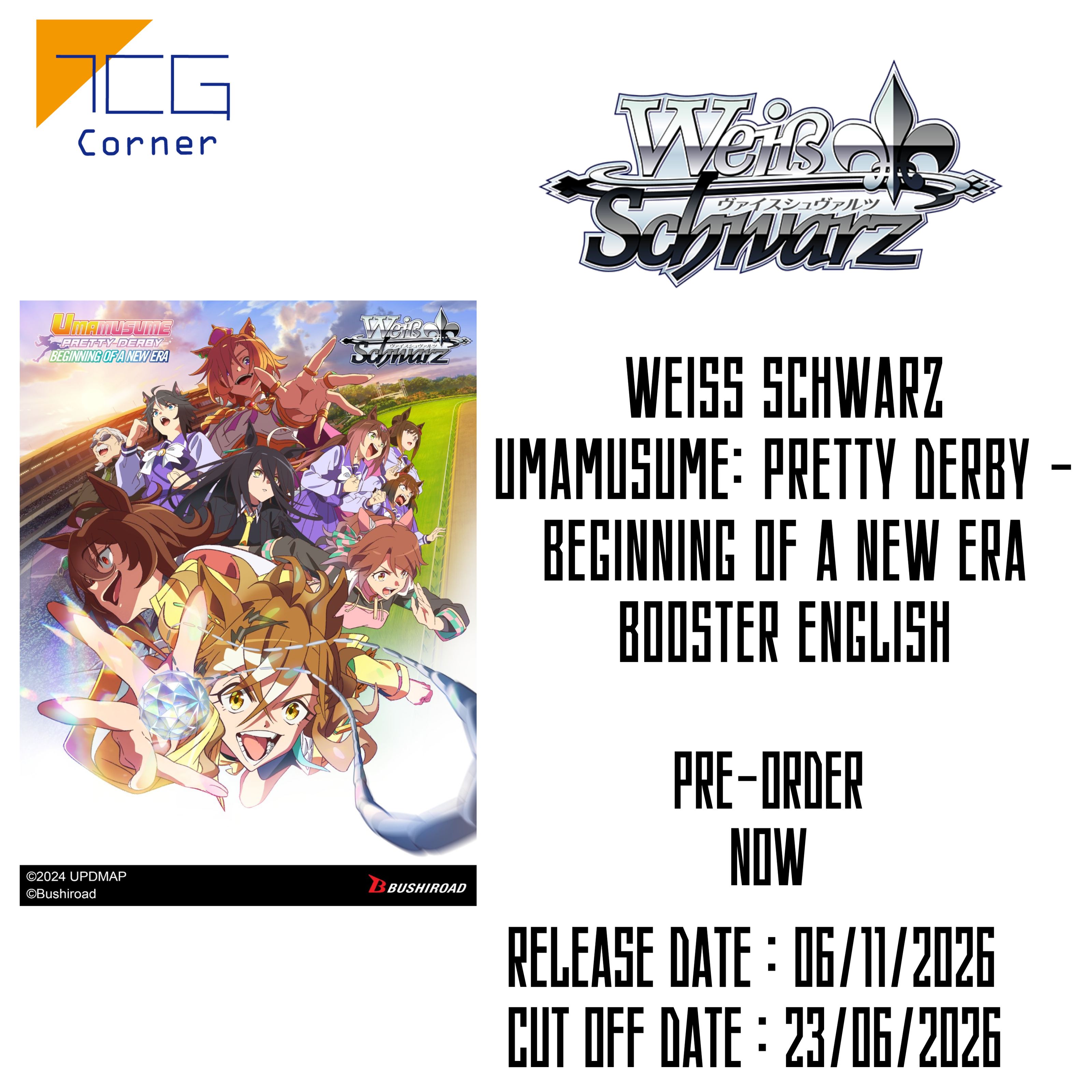 Weiss Schwarz Umamusume: Pretty Derby - Beginning of a New Era Booster English Pre-Order
