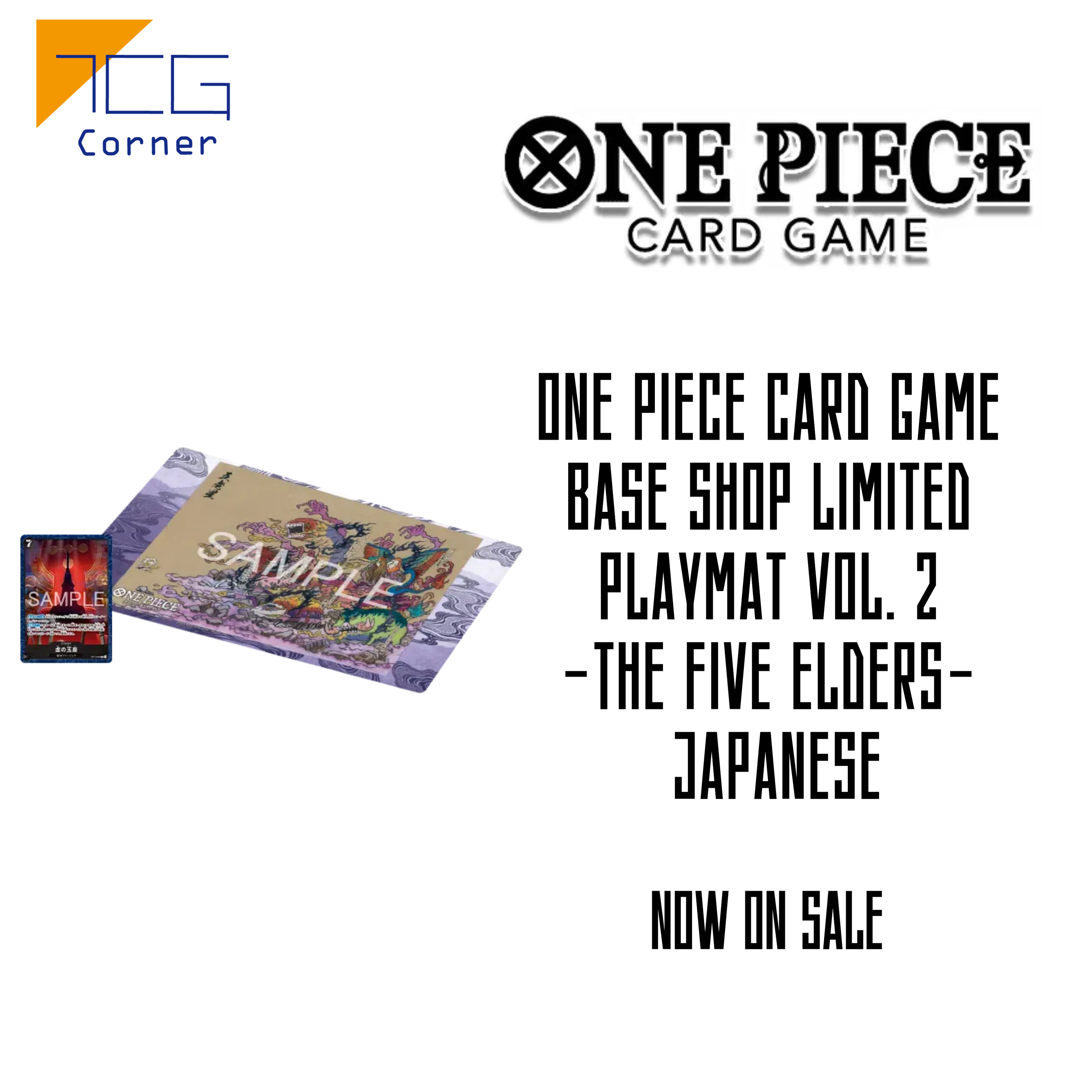 ONE PIECE Card Game BASE SHOP Limited Playmat Vol. 2 -The Five Elders- Japanese