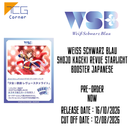 Weiss Schwarz Blau Shojo Kageki Revue Starlight Booster Japanese Pre-Order