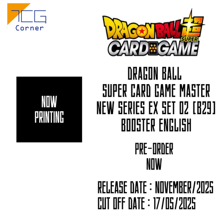 DRAGON BALL SUPER CARD GAME Master New Series EX Set 02 [B29] Booster English Pre-Order