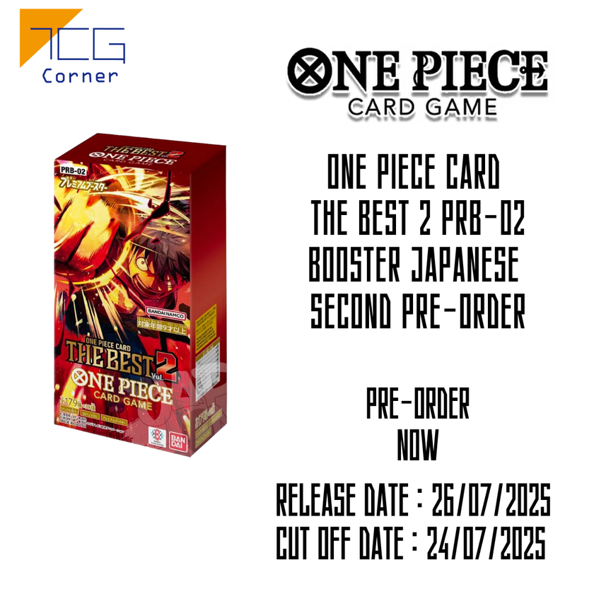 ONE PIECE CARD THE BEST 2 PRB-02 Japanese Second Pre-Order