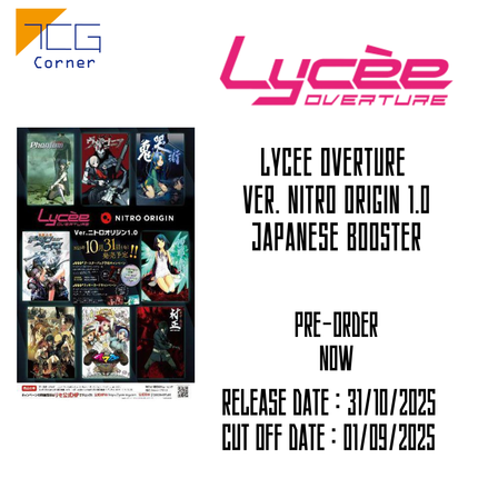 Lycee Overture Ver. NITRO ORIGIN 1.0 Japanese Booster Pre-Order