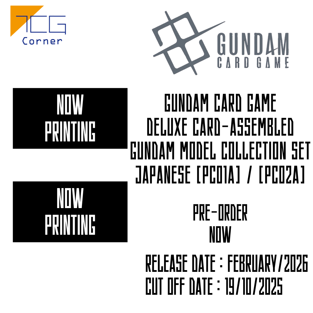 Gundam Card Game Deluxe Card-Assembled Gundam Model Collection Set Japanese[PC01A] / [PC02A] Pre-Order