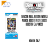 Dragon Ball Fusion World MANGA BOOSTER 02 [SB02] Booster Japanese